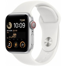 Apple Watch Se Gps + Cellular Beyaz Spor Kordonlu 40 MM Gümüş Alüminyum Kasa - Normal – MNPP3TU/A