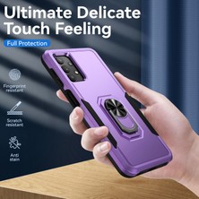 Cool-M Samsung Galaxy A32 4g Eu Versiyonu Defender Serisi Anti-Fall Pc + Tpu Hibrid Telefon Kapağı Döner Yüzük Kickstand Cep Telefonu Kılıfı (Yurt Dışından)