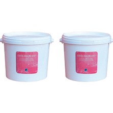 2 Adet Gemaş fastchlor 100 10 Kg (20 Kg) %90 Aktif Toz Klor Stabilize Triklor Granül - %90 Chlorine Granular-Toptancıyızbiz