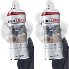 No-Leak 1+1 Paket Su İzolasyon Sızıntı Onarım Spreyi Su Geçirmez BEYAZ 2X300 ml