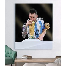 MonoStella Fifa Dünya Kupası Katar 2022 - Messi Dünya Kupası Kanvas Tablo
