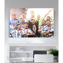 MonoStella Fifa Dünya Kupası Katar 2022 - Messi Dünya Kupası Kanvas Tablo