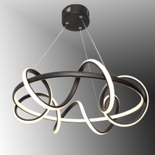 TT Aydınlatma TT314-SY Tt Aydınlatma Büyük Sarmal Modeli Mat Siyah LED Avize