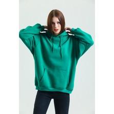 Welly Jones Pamuklu Oversize Kapüşonlu Sweatshirt