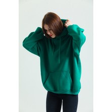 Welly Jones Pamuklu Oversize Kapüşonlu Sweatshirt