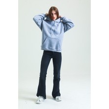 Welly Jones Pamuklu Oversize Kapüşonlu Sweatshirt