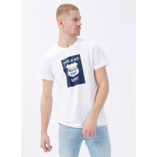 Denim Trip Regular Fit Roadtrip Baskılı Beyaz Erkek T-Shirt