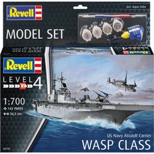 Revell 1:700 Model Set Gemi Us Navy Assault Carrier Wasp Class Uss 65178