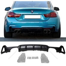 Bmw F36 arka tampon difüzörü 4 çıkış m-performance 4 serisi