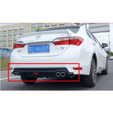 Toyota corolla difüzör arka tampon eki siyah 4egzoz 2013+