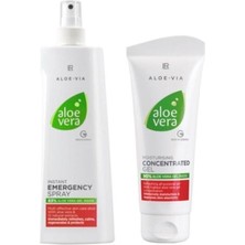 Lr Aloe Vıa Aloe Vera Konsantre Jel 100 Ml. ve Acil Yardım Spreyi 400 Ml. Set 20600-110_20601-101