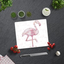 Decorita Flamingo Desen | Cam Kesme Tahtası - Cam Kesme Tablası |