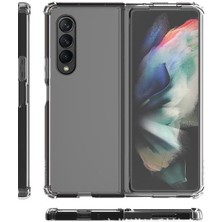 Samsung Galaxy Z Fold 3 Uyumlu Şeffaf Kılıf Anti Shock Darbe Emici Silikon Kapak Esnek Tpu