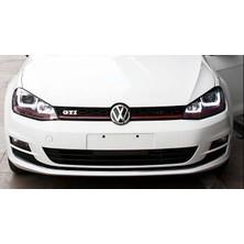 Vw golf 7 mk7 gti ön panjur ızgara kırmızı şeritli 2012+