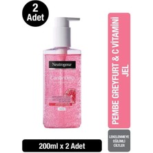 Neutrogena Visibly Clear Canlandırıcı Pembe Greyfurt Yüz Temizleme Jeli 200 ml x 2 Adet