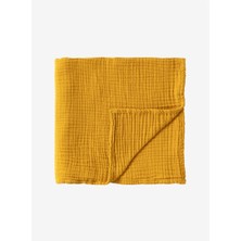 Cocoon %100 Pamuk 4 Kat Müslin Bebek Battaniyesi Köri 100x120
