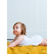 Cocoon %100 Pamuk 4 Kat Müslin Bebek Battaniyesi Köri 100x120