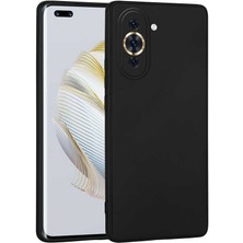 Case 4U Huawei Nova 10 Pro Kılıf Klasik Mat Renkli Yumuşak Premier Silikon Siyah