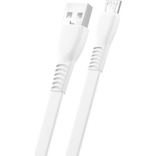 Fitplus Flat FS-401 Micro USB Data/şarj Kablosu 2.4A 1mt