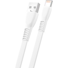 Fitplus Flat FS-402 Lightning Data/şarj Kablosu 2.4A 1mt