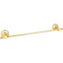 Serel Luna Uzun Havluluk Banyo Askısı Altın Gold Paslanmaz Pirinç