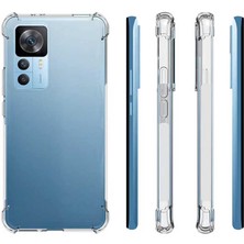 Case 4U Xiaomi Mi 12T Pro Kılıf Darbe Emici Nitro Anti Shock Silikon Arka Kapak Şeffaf