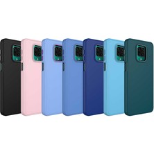 Case 4U Xiaomi Redmi Note 9s Kılıf Metal Çerçeve Hassas Butonlu Renkli Içi Kadife Lansman Kılıfı Luna Kapak Lila