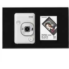 Fujifilm Instax Mini Liplay Stone White Fotoğraf Makinesi Siyah Kutulu