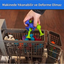 Think Master Vantuzlu Vakum Molekül 75 Parça Yapı Silikon Taşları Popit Duyusal Eğitici Oyuncak Squigz