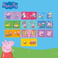 Moritoys Peppa Pig ile Zıt Kavramları Öğreniyorum - 2 Parçalı 10 Adet Zıt Kavramlar Yapboz