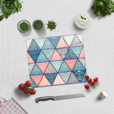 Decorita Renkli Mandala Desenli | Cam Kesme Tahtası - Cam Kesme Tablası |