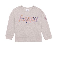 U.S. Polo Assn. Kız Çocuk Bej Melanj Sweatshirt 50256237-VR156