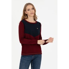 U.S. Polo Assn. Kadın Bordo Triko Kazak 50253070-VR014