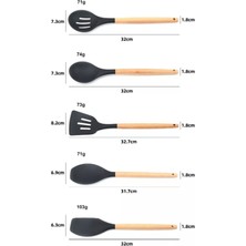 Cook Case Servis Sptaula Seti Silikon 5'li Siyah