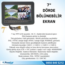 Prostar Okul ve Servis Taşıtları Için Dörde Bölünebilen 7" Ekranl