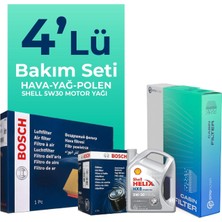 BOSCH Hyundai Accent Era 1.6 Benzin Filtre Bakım Seti Shell Motor Yağlı (2006-2012) 4 Lü