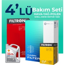 Filtron Hyundai Accent Era 1.4 Benzin Filtre Bakım Seti Shell Motor Yağlı (2006-2012) 4 Lü