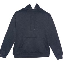 Donna Tocca Basic Üç Iplik Kışlık Kapüşonlu Kanguru Cepli Sweatshirt