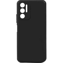 Dlrcase Tecno Pova 3 Kılıf Premier Silikon Mat Koruma+Nano Glass Siyah
