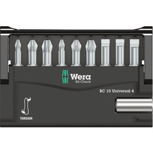 Wera Bit-Check 10 Universal 4 Bits Seti 05056159001