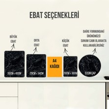 Decorita Ağaç ve Kuş Desenli | Cam Kesme Tahtası - Cam Kesme Tablası |