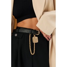 Uccello Zincir Aksesuarlı Ince Kemer