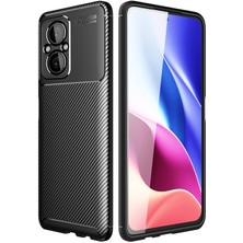 Apsuwa Xiaomi Poco M5 Kılıf Negro Karbon Desen Kamera Korumalı Silikon