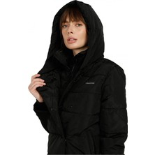 Lumberjack Karina Coat Short Kadın Şişme Mont Siyah V4