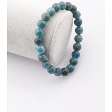 Sertifikalı Apatit Doğal Taşı Bileklik - 8 MM19