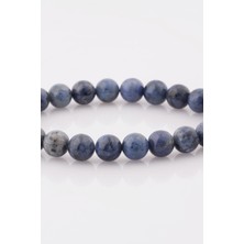Sertifikalı Dumortierite Doğal Taş Bileklik 8 MM19