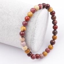 Sertifikalı Jasper Doğal Taş Bileklik 6 mm