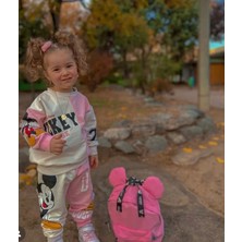 MGD Çocuk Mickey Mouse Baskılı Alt  Üst Ikili Takımı