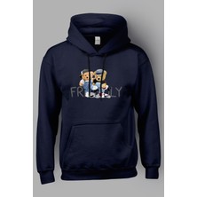 MGAX Sevimli Ayı Friendly Baskılı Kapüşonlu Sweatshirt