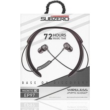 EP97 Kablosuz Bluetooth Kulaklık Wireless Stereo Mikrofon Boyun Askılı Deri Sporcu Super Bass